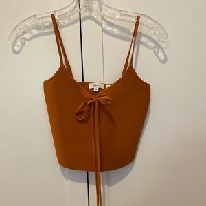 A.L.C. Terracotta Knit Cropped Top Cami XS